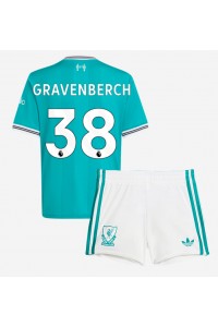 Fotbalové Dres Liverpool Ryan Gravenberch #38 Dětské Třetí Oblečení 2025-26 Krátký Rukáv (+ trenýrky)